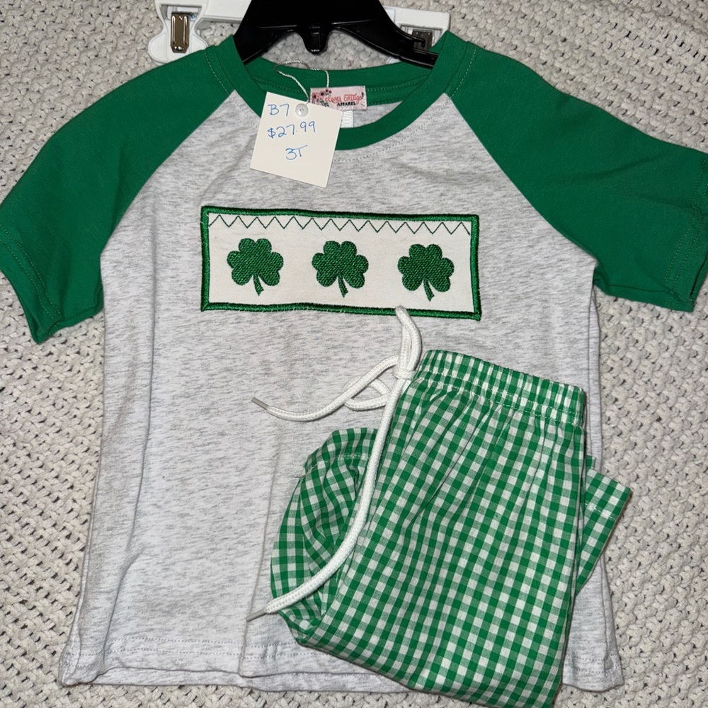 St Pattys Day smock set